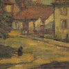Landscape signed painting from 1950s