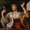 18th century painting, Lady with parrot