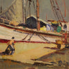 Seascape Italian painting signed and dated 1967