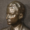 Bronze half-bust sculpture from the 30's