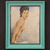 Signed woman nude painting from 1960s