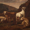 Pastoral landscape painting from the 18th century