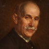 Portrait painting signed and dated 1918
