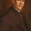 Portrait painting signed and dated 1918
