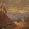 Landscape signed Ferrari oil on board from the 1930s