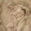 Bas-relief in plaster, Adam and Eve at work