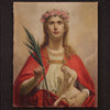 Religious painting from the 1920s, Saint Agnes