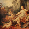 Great 80's color canvas print, copy of Rinaldo and Armida by Francois Boucher