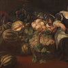 Great 18th century Italian painting, genre scene with still life