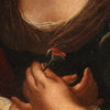 Painting portrait of a young girl from the 18th century