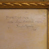 Pastel signed Romolo Pergola and dated 1948, view of Portofino