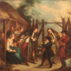 English painting genre scene from 18th century