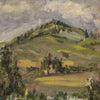 Signed landscape painting in impressionist style