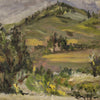 Signed landscape painting in impressionist style