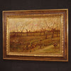 Bucolic landscape painting from 20th century