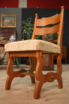 Group of 4 North European rustic chairs