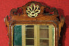 Italian carved walnut wooden mirror from 20th century