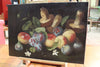 Italian oil on canvas painting depicting still life