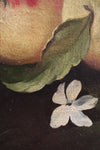 Italian oil on canvas painting depicting still life
