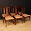 6 French chairs in lacquered and gilded chinoiserie wood