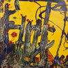 Modern Dutch abstract painting dated 1996