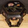 French lacquered and painted chinoiserie side table