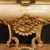 Dutch lacquered and gilded table with marble top