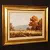 Signed and dated landscape painting oil on canvas