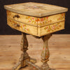 Italian side table in lacquered and painted wood