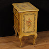 Lacquered, painted and gilded Venetian night stand from 20th century