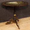 English lacquered and painted side table from 20th century