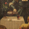 Italian painting interior scene with musician oil on canvas