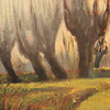 Italian signed painting landscape in Impressionist style from 20th century
