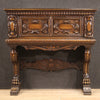 Baroque style bar cabinet in oak wood of the 20th century