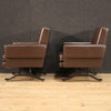 Pair of Italian design armchairs in skai