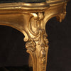 Gilded and lacquered faux marble living room coffee table