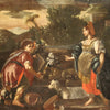 Rachel and Jacob at the well, italian painting from the 18th century
