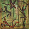 Signed abstract painting from the 20th century