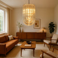 Murano Glass Chandelier in the Style of Venini, c.1980s