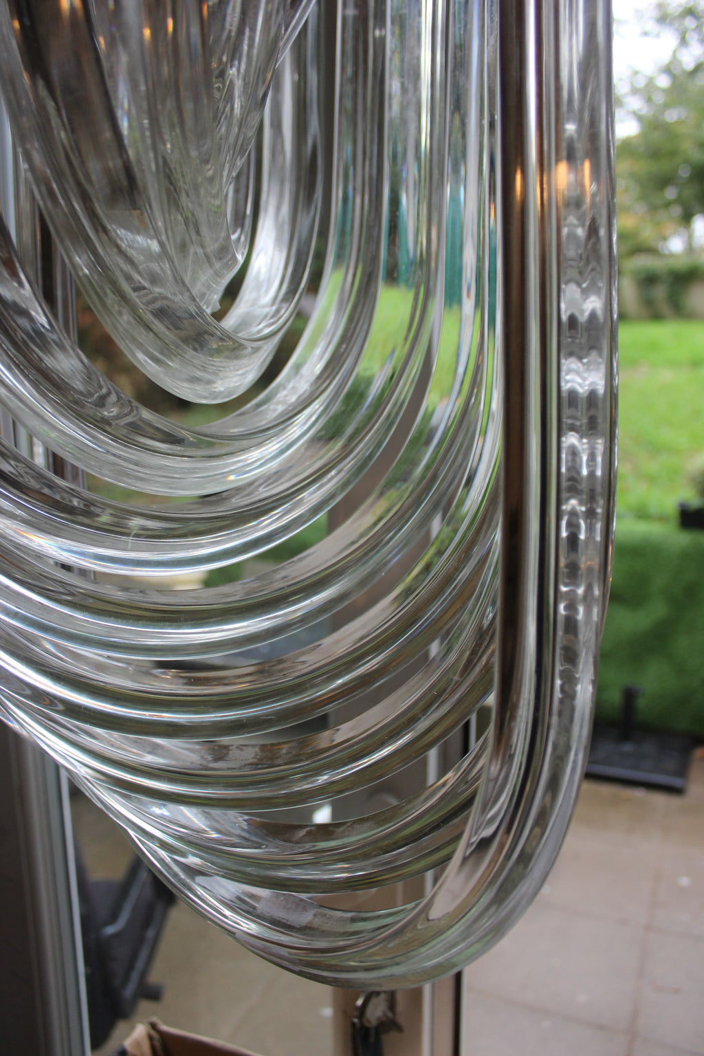 Murano Glass Chandelier in the Style of Venini, c.1980s