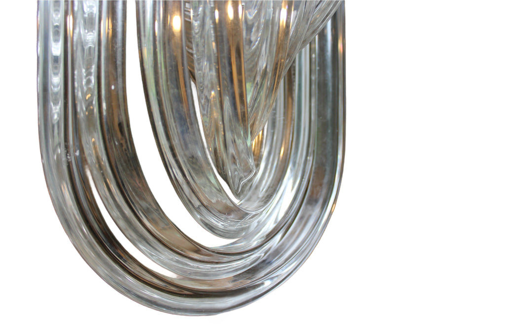Murano Glass Chandelier in the Style of Venini, c.1980s