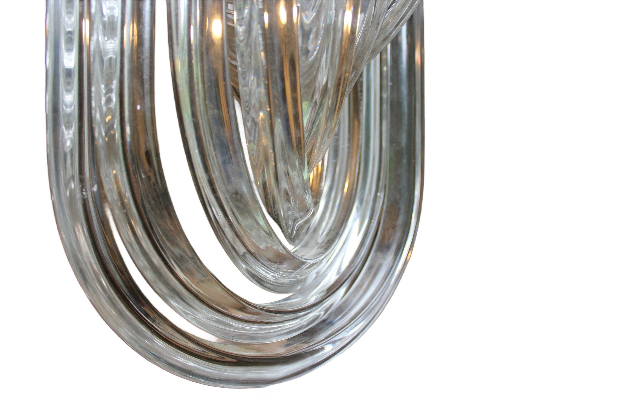 Murano Glass Chandelier in the Style of Venini, c.1980s