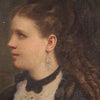 Small portrait of a woman from the late 19th century