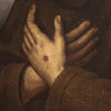 Antique painting of Saint Francis oil on canvas from 17th century