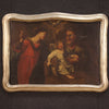 Antique religious painting from the 17th century, Holy Family