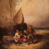 English painting signed and dated 1868 depicting seascape