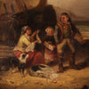 English painting signed and dated 1868 depicting seascape