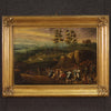 Antique landscape with wayfarers from the 18th century
