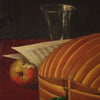 Still life with musical instrument from 19th century
