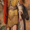Antique painting on panel from 17th century, la femme forte Déborah